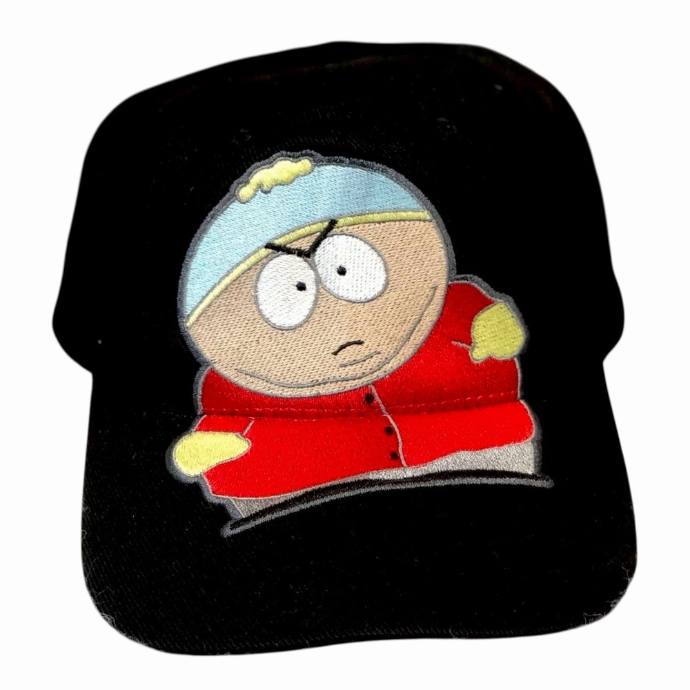 Vintage South Park‎ Cartman Hat Cap Snapback Big Logo Comedy Central Headstart